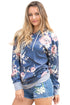 Sexy Blue Floral Summer Hoodie